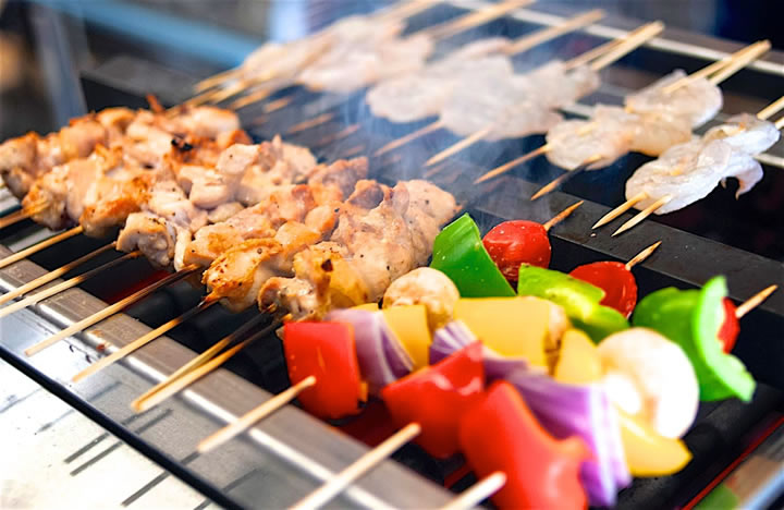 yakitori robata grill machine